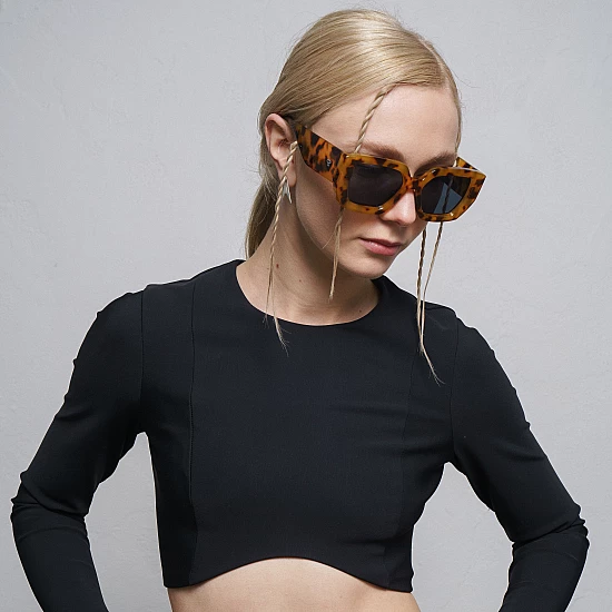 Eyewear CHPO Hong Kong Leopard Black Eyewear CHPO Hong Kong Leopard Black
