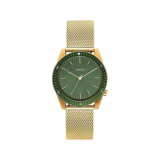 Годинник KOMONO Ray Legacy Mesh Gold Green Годинник KOMONO Ray Legacy Mesh Gold Green