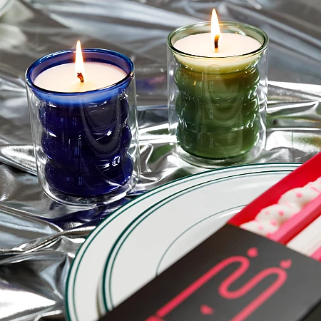 Glass Jar Candle - Blue Fire Rabbit