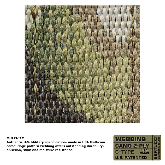 Ремінець BERTUCCI 7/8 - 22 mm C-Type 2-Ply Camo Webbing - Multicam w/Black hardware Ремінець BERTUCCI 7/8 - 22 mm C-Type 2-Ply Camo Webbing - Multicam w/Black hardware