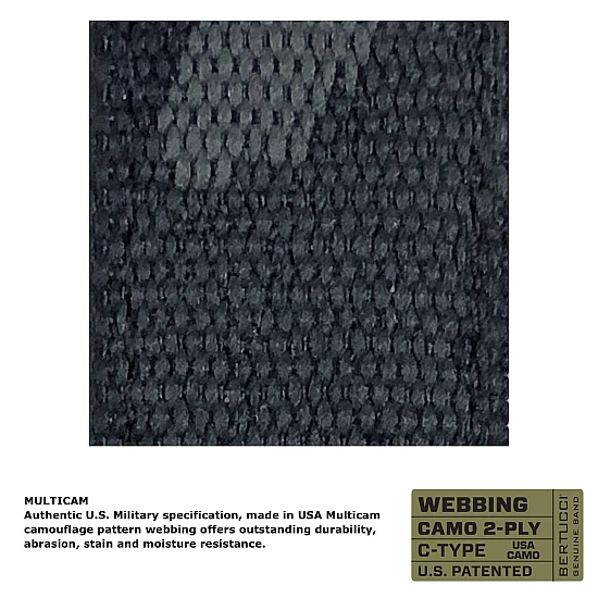 Ремінець BERTUCCI 7/8 - 22 mm C-Type 2-Ply Camo Webbing - Black Multicam Ремінець BERTUCCI 7/8 - 22 mm C-Type 2-Ply Camo Webbing - Black Multicam