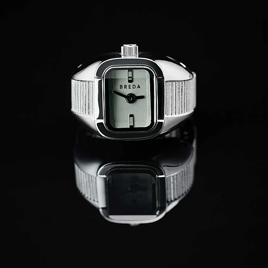 Годинник каблучка BREDA Nocturne Time Ring Silver/Smoke 1755B Годинник каблучка BREDA Nocturne Time Ring Silver/Smoke 1755B
