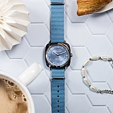 Годинник BRISTON Clubmaster CHICHM Steel 36 BLUE TORTOISE acetate Ice blue sunray Годинник BRISTON Clubmaster CHICHM Steel 36 BLUE TORTOISE acetate Ice blue sunray