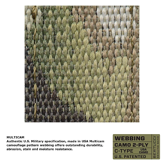 Ремінець BERTUCCI 7/8 - 22 mm C-Type 2-Ply Camo Webbing - Multicam Ремінець BERTUCCI 7/8 - 22 mm C-Type 2-Ply Camo Webbing - Multicam