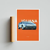 Постер Lobodiuchenko Illustration Alfa Romeo 33 Italdesign Iguana Постер Lobodiuchenko Illustration Alfa Romeo 33 Italdesign Iguana