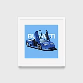 Постер Lobodiuchenko Illustration Bugatti EB110 Постер Lobodiuchenko Illustration Bugatti EB110