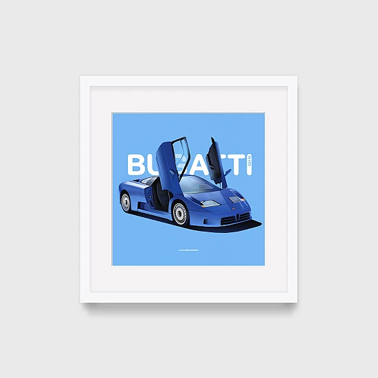 Постер Lobodiuchenko Illustration Bugatti EB110 Постер Lobodiuchenko Illustration Bugatti EB110