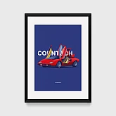 Постер Lobodiuchenko Illustration Lamborghini Countach Постер Lobodiuchenko Illustration Lamborghini Countach
