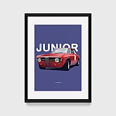 Постер Lobodiuchenko Illustration Alfa Romeo Junior Постер Lobodiuchenko Illustration Alfa Romeo Junior