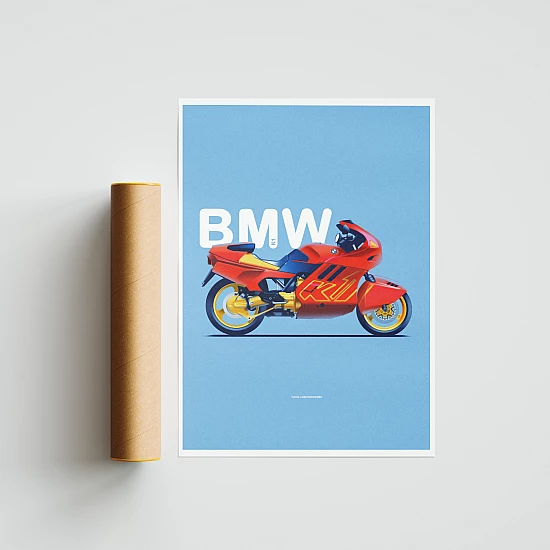Постер Lobodiuchenko Illustration BMW K1 Постер Lobodiuchenko Illustration BMW K1