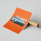 Постер Lobodiuchenko Illustration Alfa Romeo 33 Italdesign Iguana Постер Lobodiuchenko Illustration Alfa Romeo 33 Italdesign Iguana