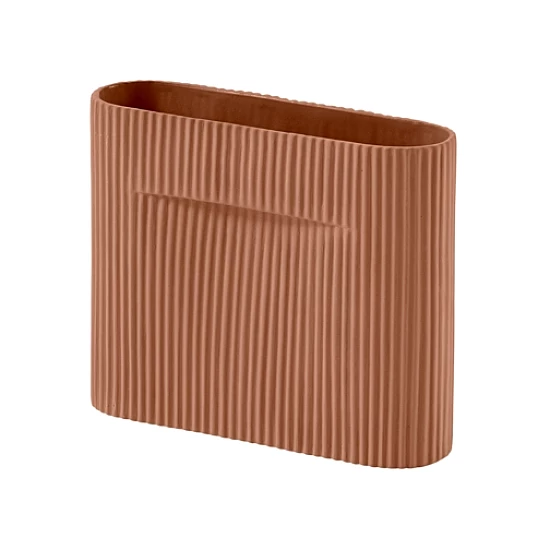 Ваза Muuto Ridge Vase Terracotta 16,5 cm Ваза Muuto Ridge Vase Terracotta 16,5 cm