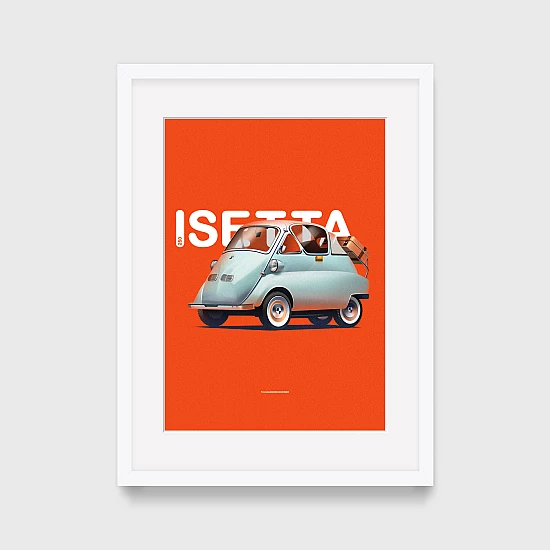 Постер Lobodiuchenko Illustration BMW Isetta Постер Lobodiuchenko Illustration BMW Isetta