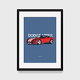 Постер Lobodiuchenko Illustration Dodge Viper Постер Lobodiuchenko Illustration Dodge Viper