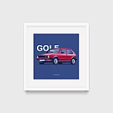 Постер Lobodiuchenko Illustration VW Golf Постер Lobodiuchenko Illustration VW Golf
