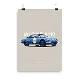 Постер Lobodiuchenko Illustration Renault Alpine Постер Lobodiuchenko Illustration Renault Alpine