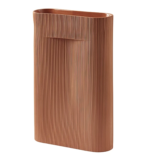 Ваза Muuto Ridge Vase Terracotta 48,5 cm