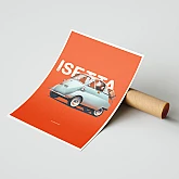 Постер Lobodiuchenko Illustration BMW Isetta Постер Lobodiuchenko Illustration BMW Isetta