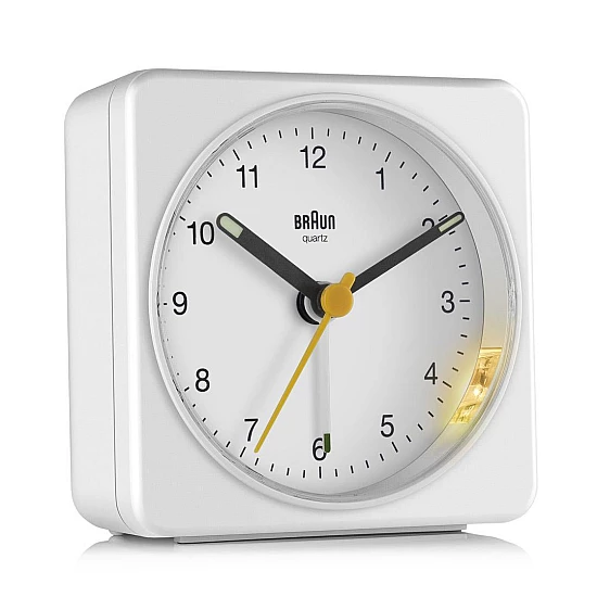 Годинник Braun BC03 Classic Analogue Alarm Clock - White Годинник Braun BC03 Classic Analogue Alarm Clock - White