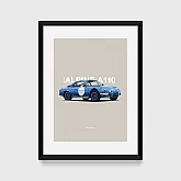 Постер Lobodiuchenko Illustration Renault Alpine Постер Lobodiuchenko Illustration Renault Alpine