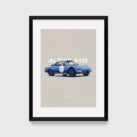 Постер Lobodiuchenko Illustration Renault Alpine Постер Lobodiuchenko Illustration Renault Alpine
