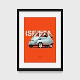Постер Lobodiuchenko Illustration BMW Isetta Постер Lobodiuchenko Illustration BMW Isetta