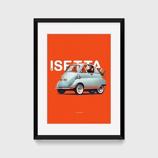 Постер Lobodiuchenko Illustration BMW Isetta Постер Lobodiuchenko Illustration BMW Isetta