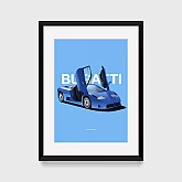 Постер Lobodiuchenko Illustration Bugatti EB110 Постер Lobodiuchenko Illustration Bugatti EB110