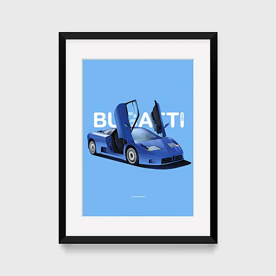 Постер Lobodiuchenko Illustration Bugatti EB110 Постер Lobodiuchenko Illustration Bugatti EB110