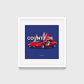 Постер Lobodiuchenko Illustration Lamborghini Countach Постер Lobodiuchenko Illustration Lamborghini Countach