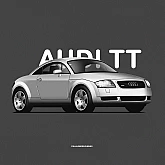 Постер Lobodiuchenko Illustration Audi TT Постер Lobodiuchenko Illustration Audi TT