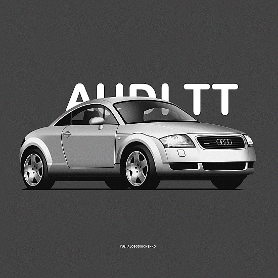 Постер Lobodiuchenko Illustration Audi TT Постер Lobodiuchenko Illustration Audi TT