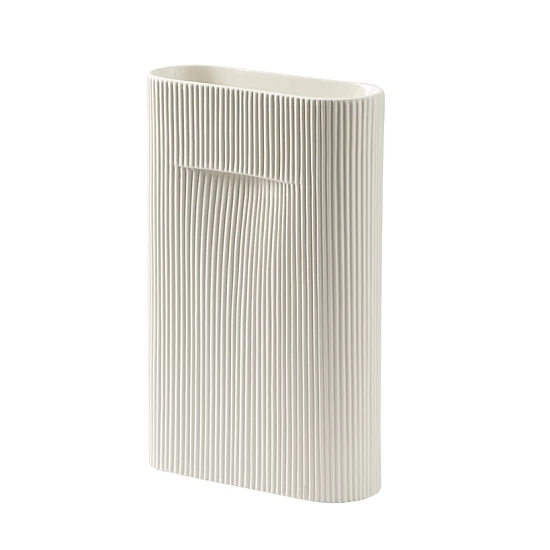 Ваза Muuto Ridge Vase Off-White 35 cm Ваза Muuto Ridge Vase Off-White 35 cm