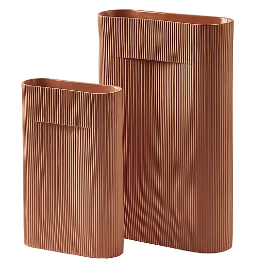 Ваза Muuto Ridge Vase Terracotta 35 cm Ваза Muuto Ridge Vase Terracotta 35 cm