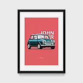 Постер Lobodiuchenko Illustration JOHN COOPER 1960 MINI Постер Lobodiuchenko Illustration JOHN COOPER 1960 MINI