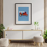 Постер Lobodiuchenko Illustration BMW K1 Постер Lobodiuchenko Illustration BMW K1