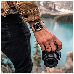 Годинник BRISTON Clubmaster Chrono date SPORT 42 Black PVD SAFARI TORTOISE