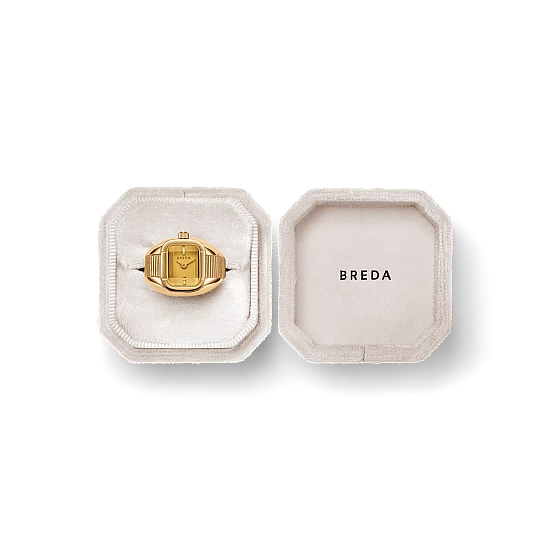 Годинник каблучка BREDA Nocturne Time Ring Deep Gold/Amber 1755A Годинник каблучка BREDA Nocturne Time Ring Deep Gold/Amber 1755A