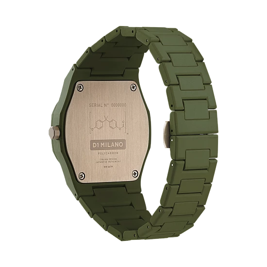 Годинник D1 MILANO MILITARY GREEN POLYCARBON Годинник D1 MILANO MILITARY GREEN POLYCARBON